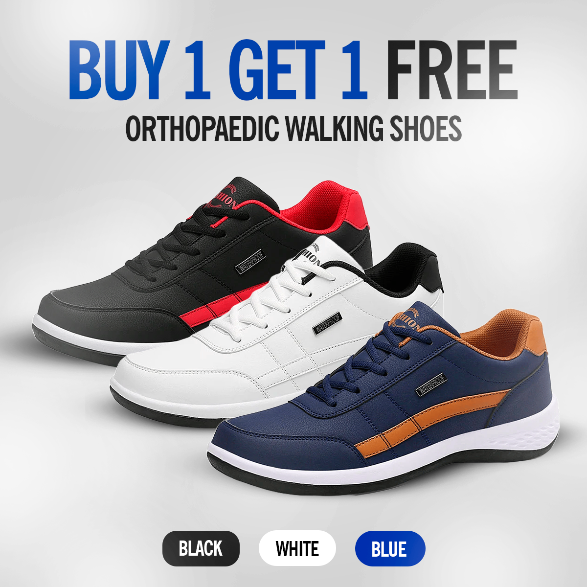 Buy 1 Get 1 Free – OrthoX Orthopaedic Walking Shoes